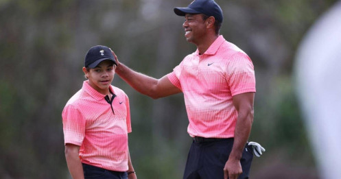 Tiger Woods và con trai đứng thứ 5 tại giải golf PNC Championship