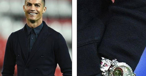 Ronaldo diện đồ hiệu, mang đồng hồ tiền tỷ đi xem đấu võ