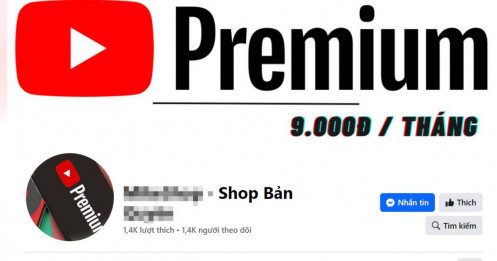 'Gói Youtube Premium giá rẻ', miếng mồi ngon cho kẻ lừa đảo