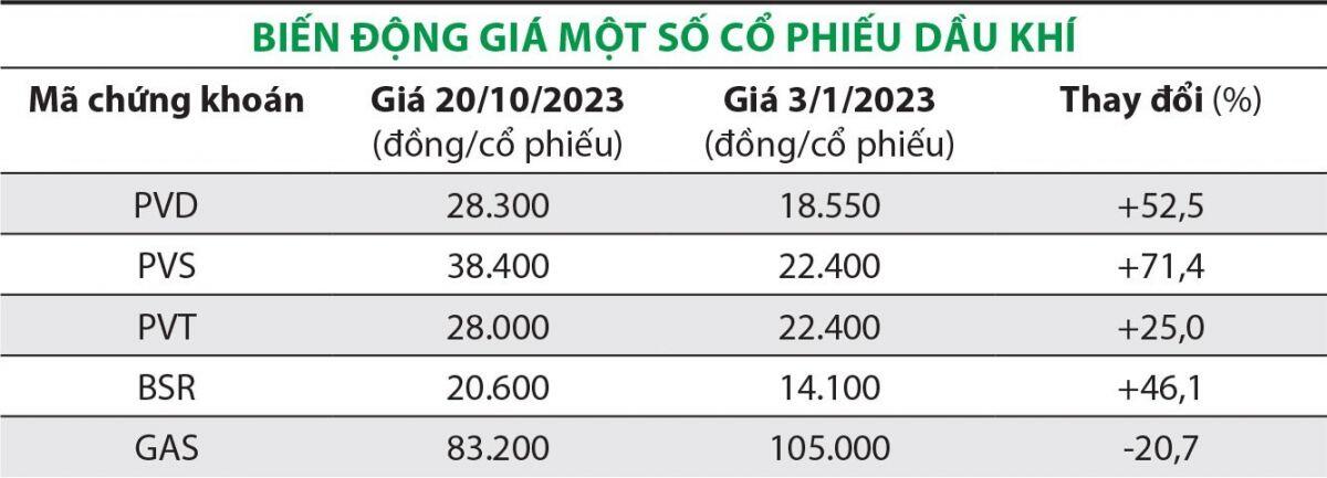 5 mã cổ phiếu dầu khí “sáng triển vọng”?