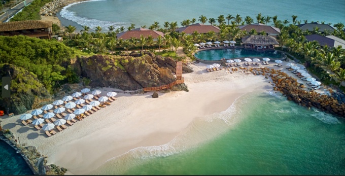 Amiana Resort có bãi biển riêng sang trọng nhất thế giới