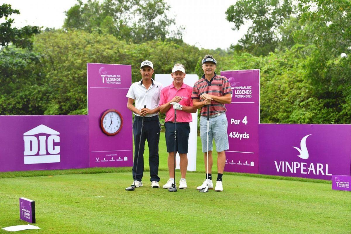 Golfer 60 tuổi golfer người Anh Simon P. Brown đạt eagle tại giải Vinpearl DIC Legends Việt Nam 2023