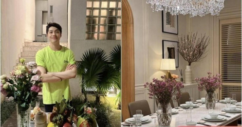Noo Phước Thịnh bước vào nhà ngạc nhiên khi mẹ đã trang trí Tết rực rỡ, biệt thự bên trong sang chảnh như khách sạn