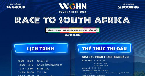 WGHN Tournament Race to South Africa 2024 chặng 2 sắp khởi tranh trên sân Golf Thanh Lanh