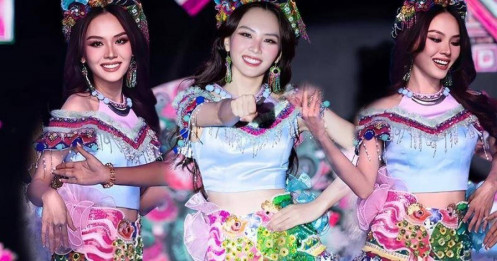 Mai Phương đẹp xuất thần tại sân khấu lỡ hẹn Miss World