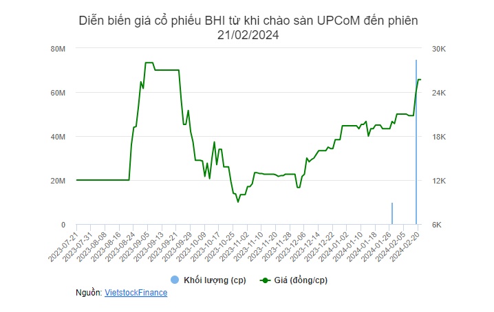 Lộ diện chủ nhân gom 75 triệu cổ phiếu BHI