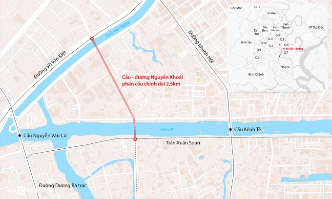 Chi 1.000 tỷ đồng thu hồi đất làm cầu nối Nam Sài Gòn với trung tâm