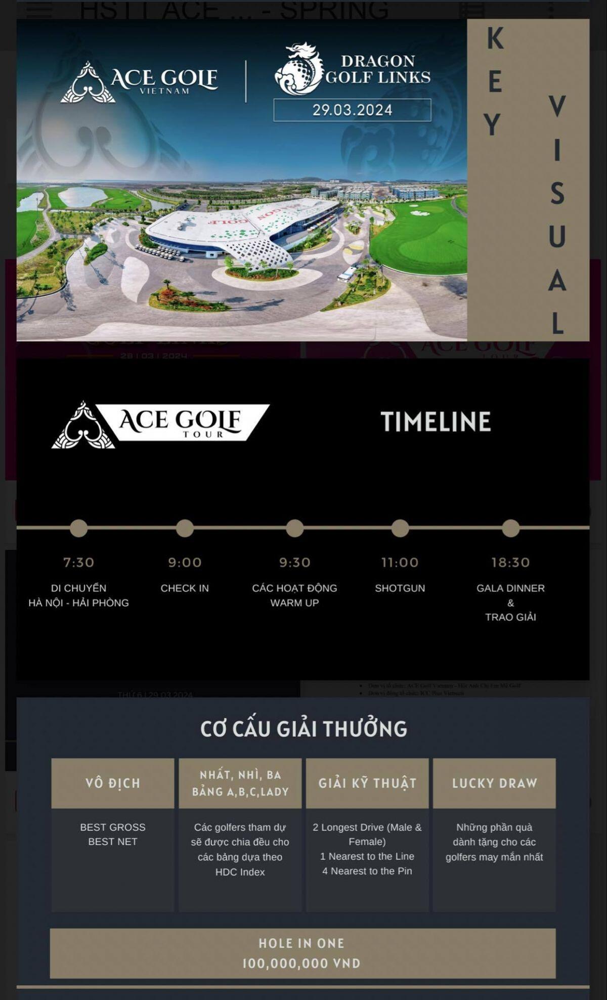 ACE Golf Tour 2024 - Spring Session: Giải đấu mở màn Xuân Giáp Thìn 2024 sắp khởi tranh