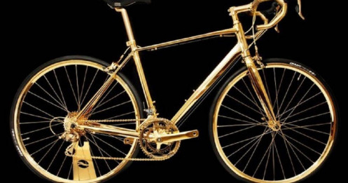 Chiếc xe đạp dát vàng giá 10 tỷ đồng, chỉ chờ "đại gia" đến chốt