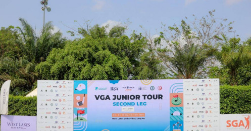 Không khí sôi nổi trong ngày đánh tập tại chặng 2 VGA Junior Tour 2024