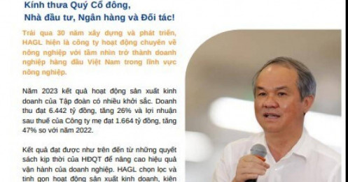 Bầu Đức: HAGL sẽ trở thành công ty nông nghiệp hàng đầu Việt Nam
