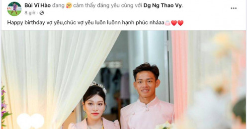 Cô vợ mới cưới của cầu thủ hot nhất U23 Việt Nam trong trận thắng Kuwait