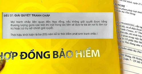 Quy định về nơi giải quyết tranh chấp trong hợp đồng BHNT của Phú Hưng Life là “điều khoản lạm dụng” và vi phạm điều cấm của pháp luật bảo vệ người tiêu dùng