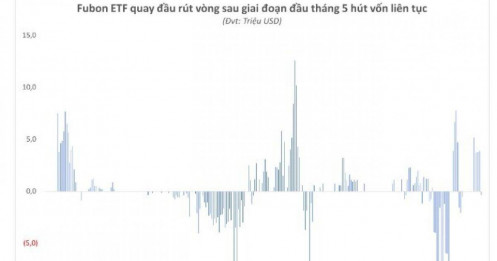 Fubon ETF bất ngờ đảo chiều bán cổ phiếu Việt sau giai đoạn hút vốn mạnh