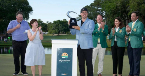 Chris Gotterup vô địch giải golf Myrtle Beach Classic
