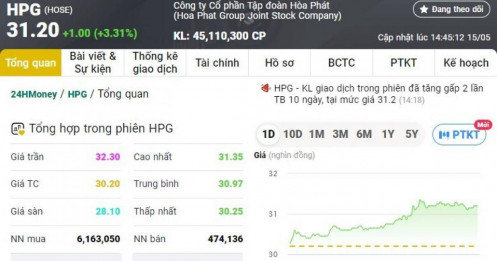 Cổ phiếu lên đỉnh, Hòa Phát vượt Vingroup trở thành tập đoàn tư nhân lớn nhất sàn chứng khoán Việt Nam