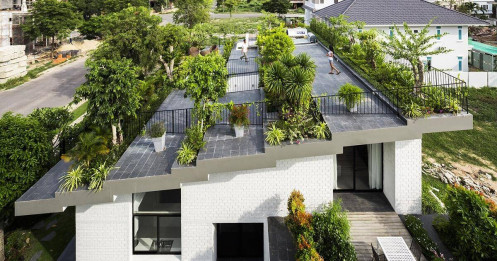 Thiết kế vườn bậc thang trên mái, ngôi nhà như công viên thu nhỏ