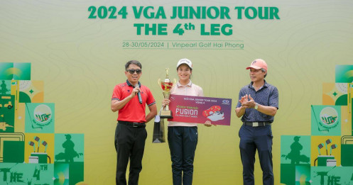 Nguyễn Viết Gia Hân vô địch chặng 4 VGA Junior Tour 2024