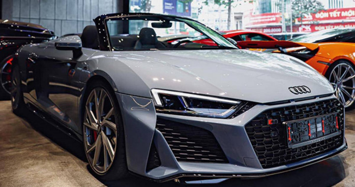 Cận cảnh siêu xe hàng hiếm Audi R8 V10 tại Việt Nam