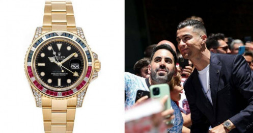 Ronaldo đeo đồng hồ xa xỉ khi tới Đức