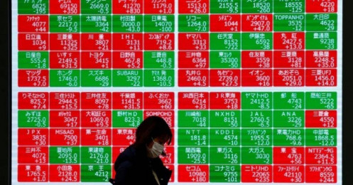 Cổ phiếu châu Á “lao dốc” trước áp lực lạm phát và tình hình địa chính trị