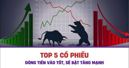 Top 5 cổ phiếu tiền vào tốt, sẽ bật tăng mạnh