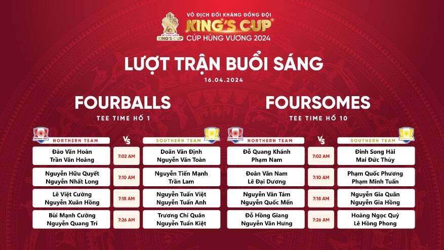 Chính thức khai mạc Giải Vô địch đối kháng đồng đội cúp Hùng Vương - King’s Cup 2024