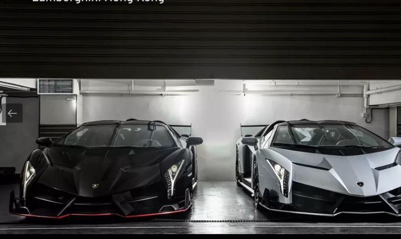 Cặp đôi siêu phẩm Lamborghini Veneno của nhà giàu Hồng Kông, liệu rằng chiếc màu đen là xe mới về showroom của người Việt ở Campuchia?