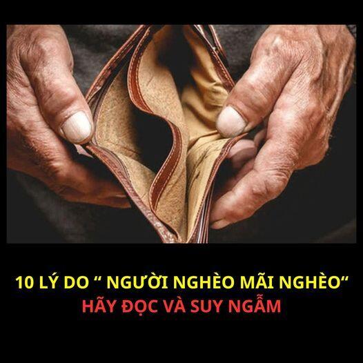 10 lý do "người nghèo mãi nghèo"