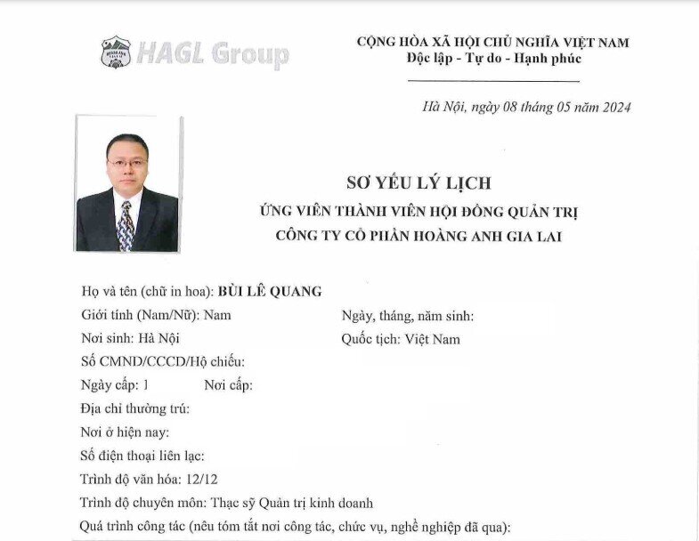 Hé lộ nhân sự của Chứng khoán LPBank và Thaiholdings vào Hoàng Anh Gia Lai (HAG)