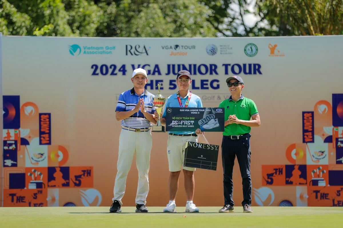 Golfer Lê Minh Nghĩa vô địch chặng 5 VGA Junior Tour 2024