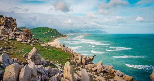 Vẻ đẹp say lòng của Ninh Thuận: Bãi đá "triệu năm" ẩn mình bên bờ biển
