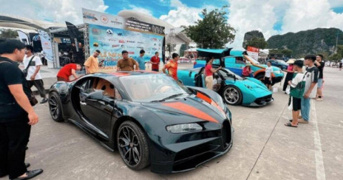 Bugatti Chiron và Pagani Huayra tự chế của 9x Việt khoe dáng tại Hạ Long