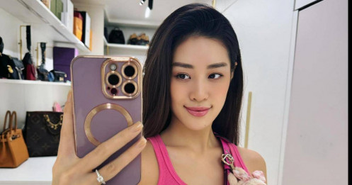 Hoa hậu Khánh Vân khoe visual qua cam thường, "flex" nhẫn cưới với chồng hơn 17 tuổi