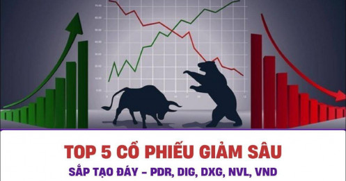 Top 5 cổ phiếu giảm sâu sắp tạo đáy - PDR, DIG, DXG, NVL, VND