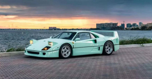 Ferrari F40 độc nhất thế giới màu xanh bạc hà, quá khứ lẫy lừng