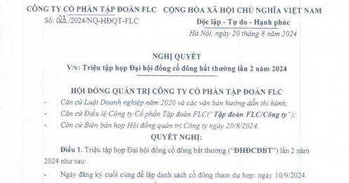 Sau phiên toà xử phạt ông Trịnh Văn Quyết, FLC họp bất thường lần 2 để bàn chuyện nhân sự thượng tầng