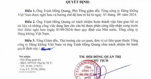 Một 'chiến tướng' của Vietnam Airlines (HVN) thôi nhiệm