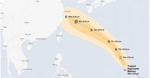 Thêm bão mới ngoài khơi Philippines, khả năng mạnh thành bão cuồng phong