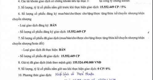 Lãnh đạo PC1 đã thoái toàn bộ gần 15,6 triệu cổ phiếu