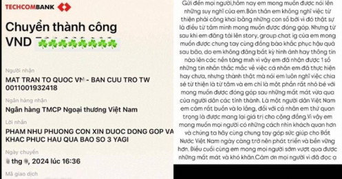 Mạng xã hội phản ứng ra sao trước bản sao kê từ thiện hỗ trợ nạn nhân bão số 3?