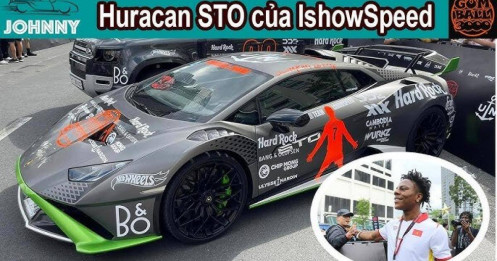 Siêu xe Lamborghini Huracan STO của IShowSpeed tại Gumball 3000