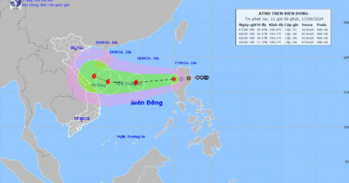 Tin mới nhất về cơn bão số 4: Nếu đổ bộ vào miền Bắc thì khi nào sẽ vào đất liền?