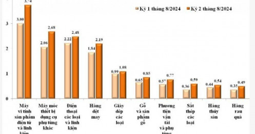 Doanh nghiệp FDI đóng góp gần 72% tổng kim ngạch xuất khẩu hàng hóa cả nước