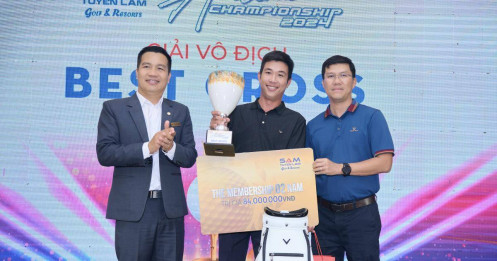 Golfer Đào Quốc Hiệu vô địch giải golf SAM Tuyen Lam Autumn Championship 2024