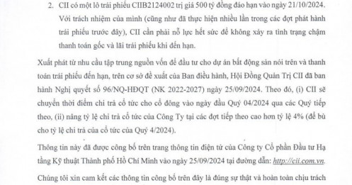 Công ty “thất hứa” trả cổ tức cho cổ đông vì phải dồn tiền đầu tư BĐS và trả nợ