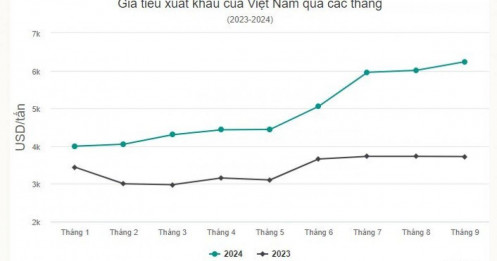 Thu hơn tỷ USD từ xuất khẩu tiêu nhờ giá tăng vọt