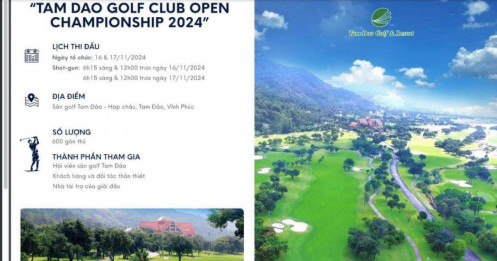 Tam Đảo Golf Club Open Championship 2024 sẽ khởi tranh trong tháng 11