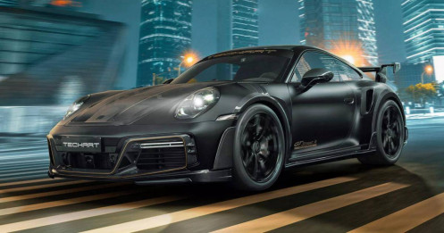 TechArt Monochrome mạnh 799 mã lực: siêu phẩm kỷ niệm 50 năm Porsche 911 Turbo