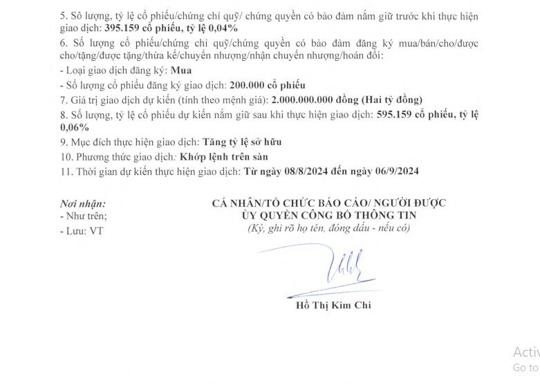 Nhân lúc cổ phiếu chiết khấu sâu, Phó TGĐ HAG muốn gia tăng tỷ lệ sở hữu